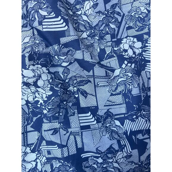 Ted Baker Swim Trunks Blue Floral Beach Pool Vacation Resort Mens Size 5 - Picture 7 of 13